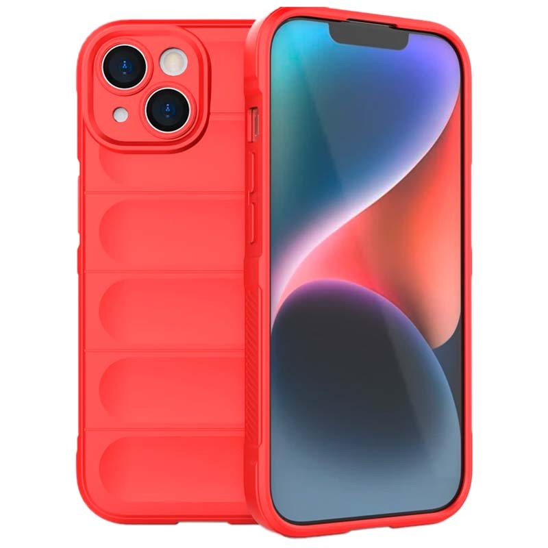 Funda de silicona iPhone 15 Plus - Wave - Rojo