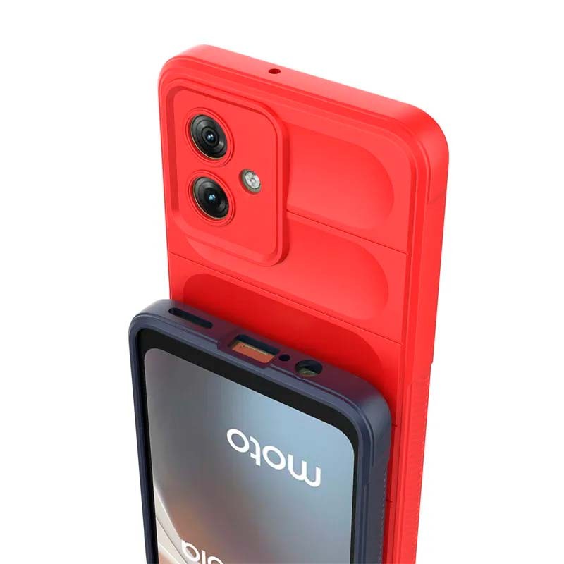 Capa de silicone vermelha Wave para Motorola Moto G54 - Item3