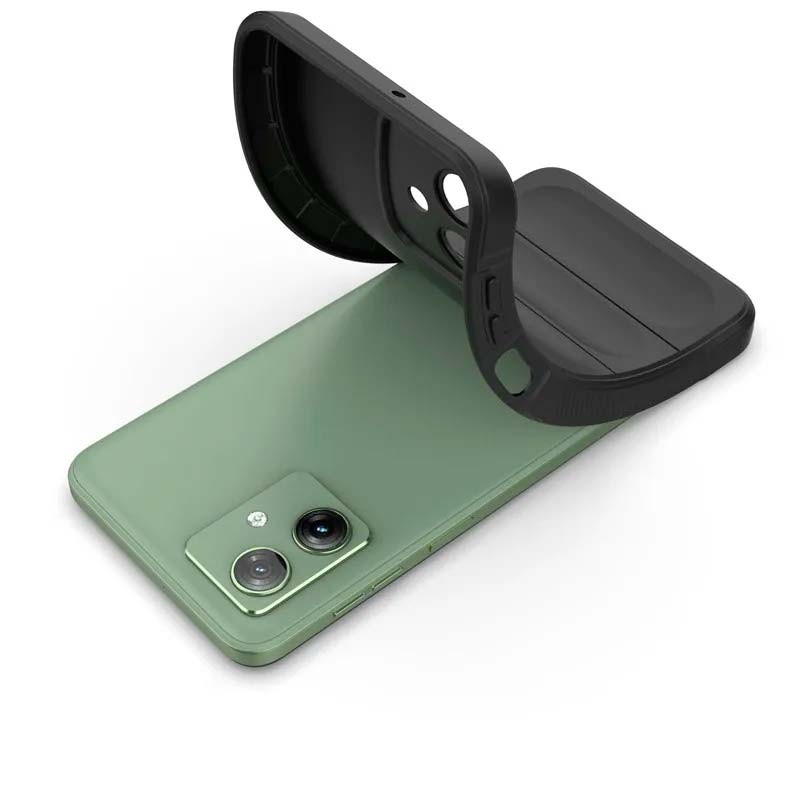 Capa de silicone cinzenta Wave para Motorola Moto G54 - Item4