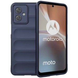 Coque en silicone bleue Wave pour Motorola Moto G54