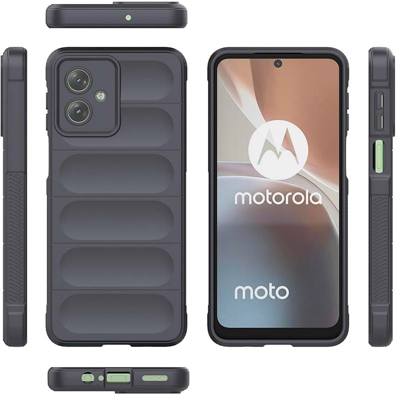 Coque en silicone gris Wave pour Motorola Moto G54 - Ítem1