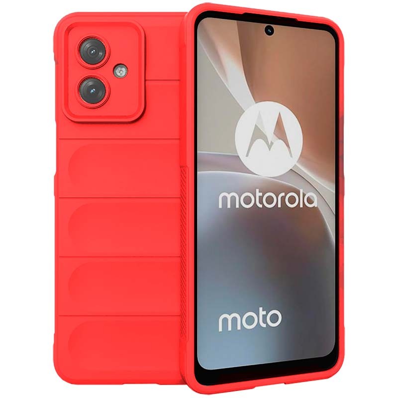 Capa de silicone vermelha Wave para Motorola Moto G54 - Item