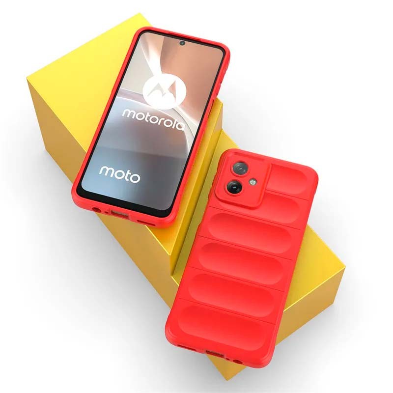 Funda de silicona roja Wave para Motorola Moto G54 - Ítem1