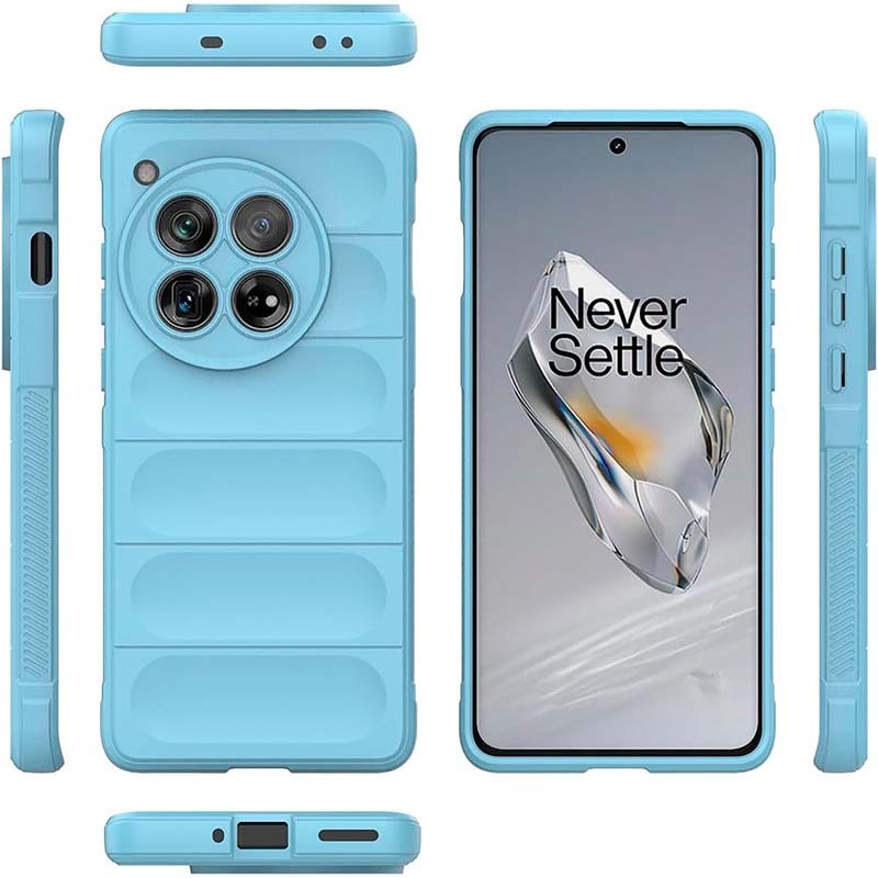 Funda de silicona azul claro Wave para Oneplus 12 - Ítem1