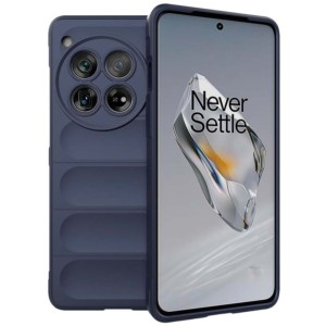 Coque en silicone bleue Wave pour Oneplus 12