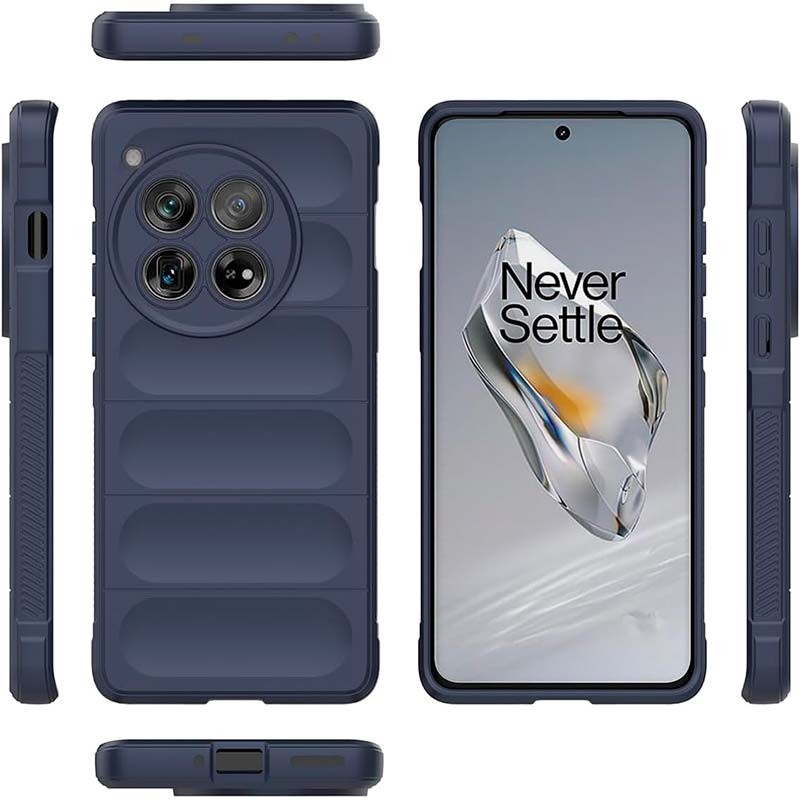 Coque en silicone bleue Wave pour Oneplus 12 - Ítem1