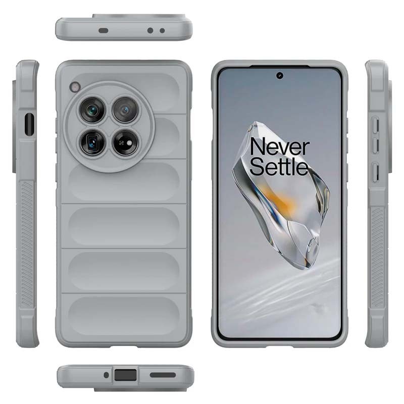 Capa de silicone cinzento claro Wave para Oneplus 12 - Item1