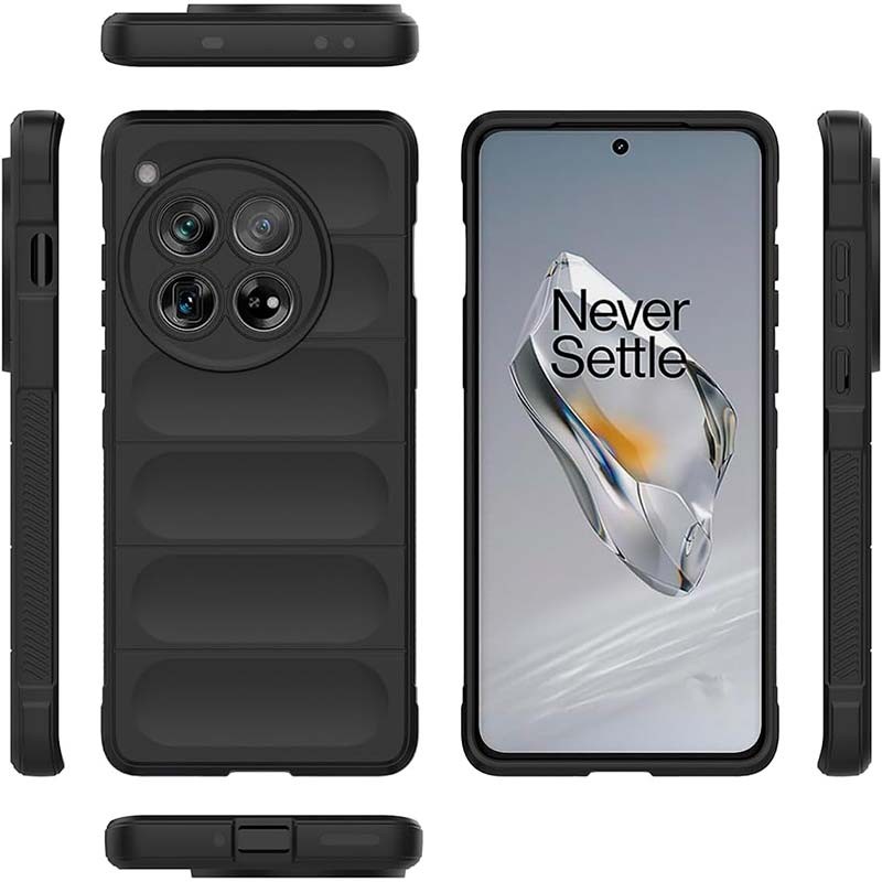 Funda de silicona negra Wave para Oneplus 12 - Ítem1