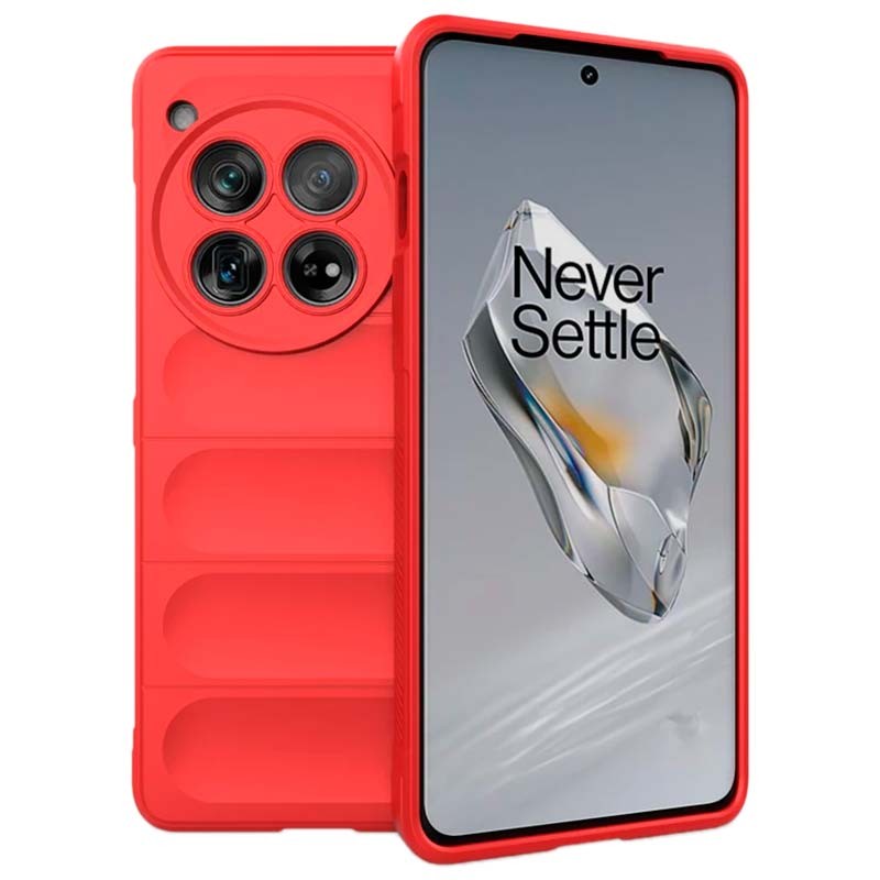 Funda de silicona roja Wave para Oneplus 12 - Ítem