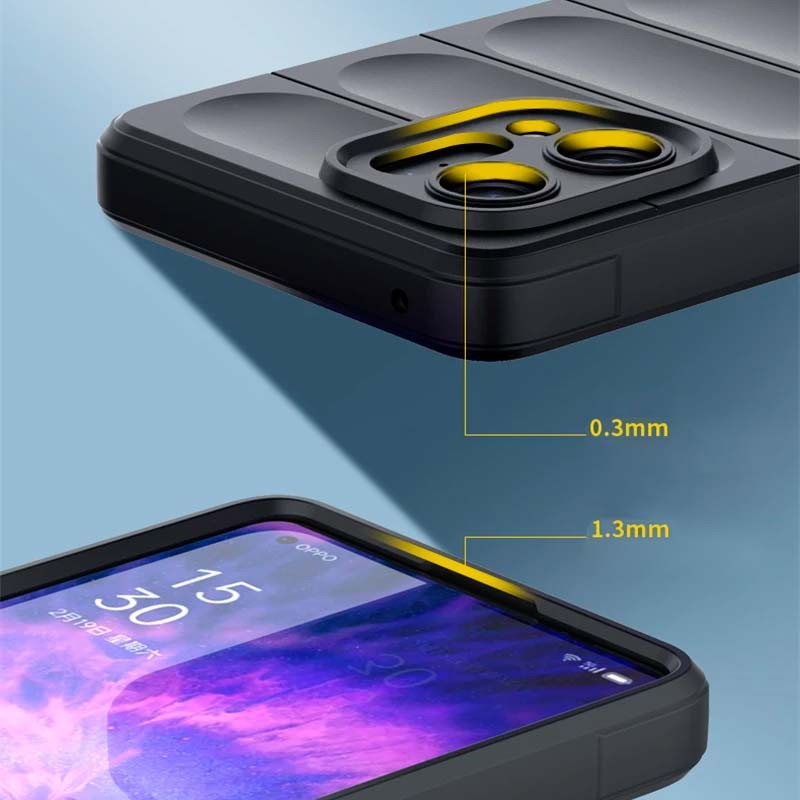 Capa de silicone azul claro Wave para Oppo Find X5 Pro 5G - Item5