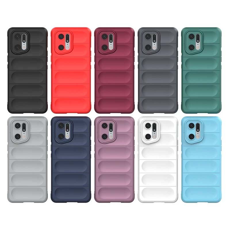 Capa de silicone azul claro Wave para Oppo Find X5 Pro 5G - Item6