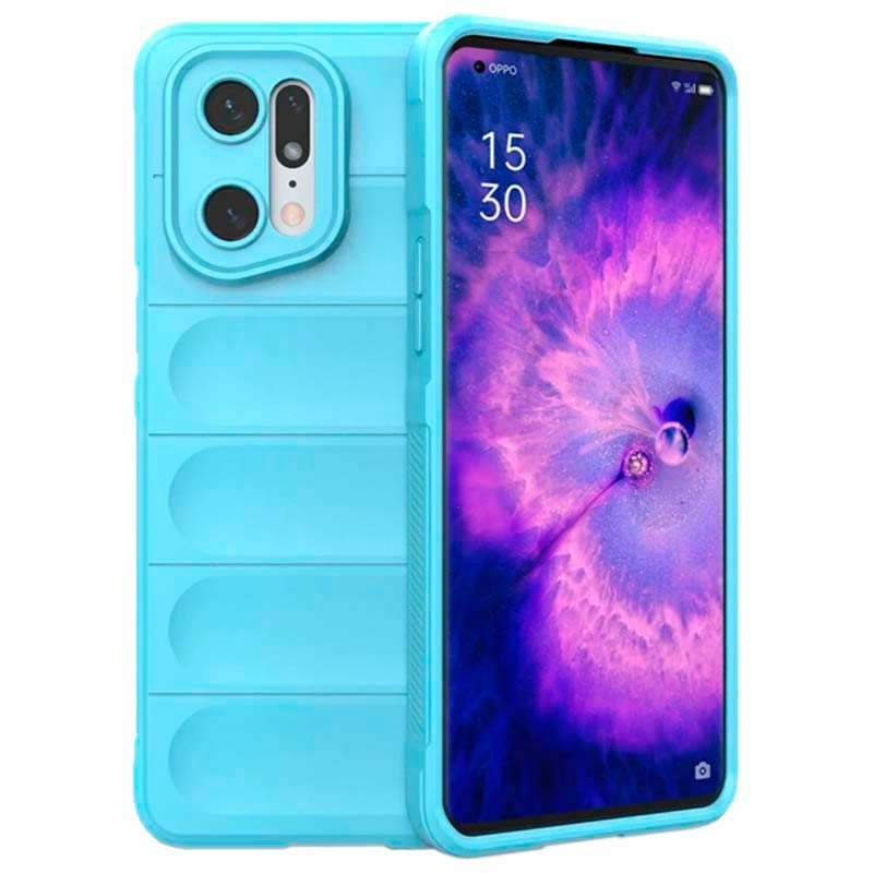 Capa de silicone azul claro Wave para Oppo Find X5 Pro 5G - Item
