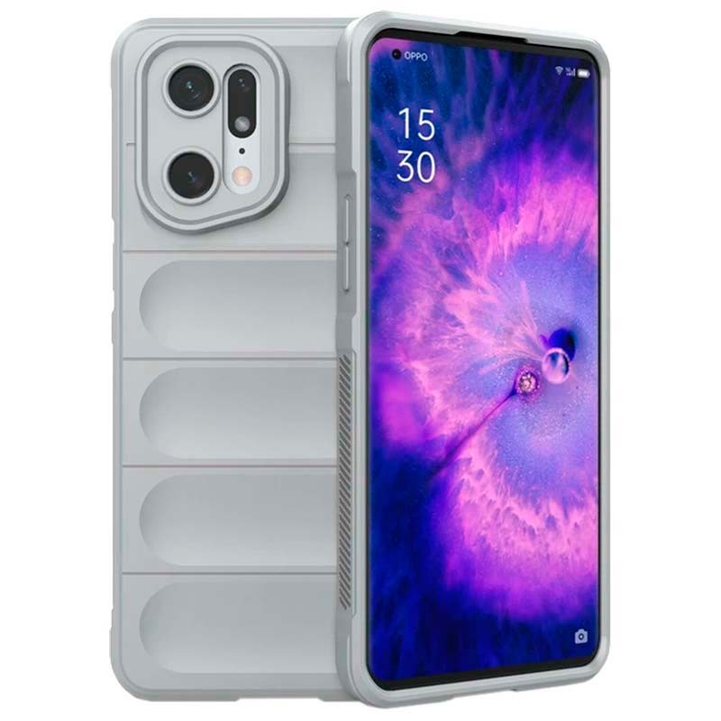 Funda de silicona gris claro Wave para Oppo Find X5 Pro 5G - Ítem