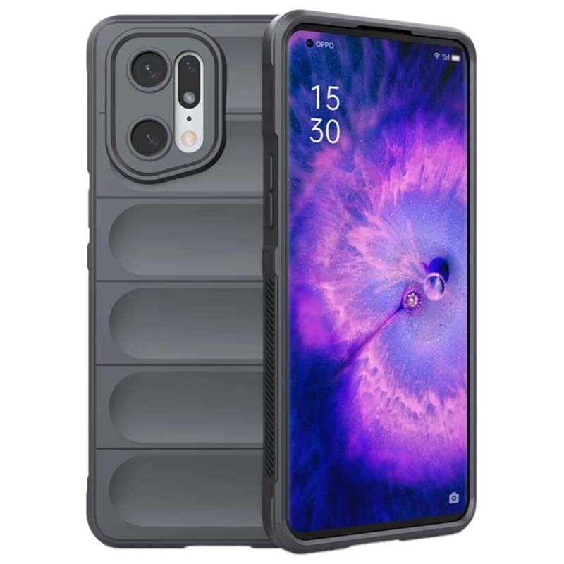 Funda de silicona gris Wave para Oppo Find X5 Pro 5G - Ítem