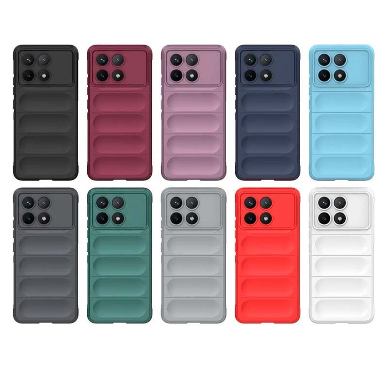 Funda de silicona Xiaomi Poco X6 Pro 5G - Wave - Borgoña