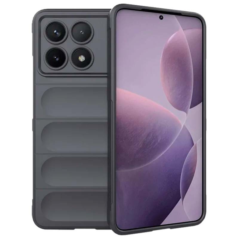 Funda de silicona Xiaomi Poco X6 Pro 5G - Wave - Gris