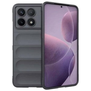 Coque en silicone gris Wave pour Xiaomi Poco X6 Pro 5G