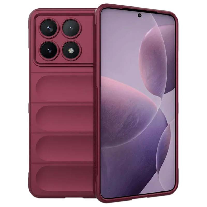 Capa de silicone borgonha Wave para Xiaomi Poco X6 Pro 5G - Item