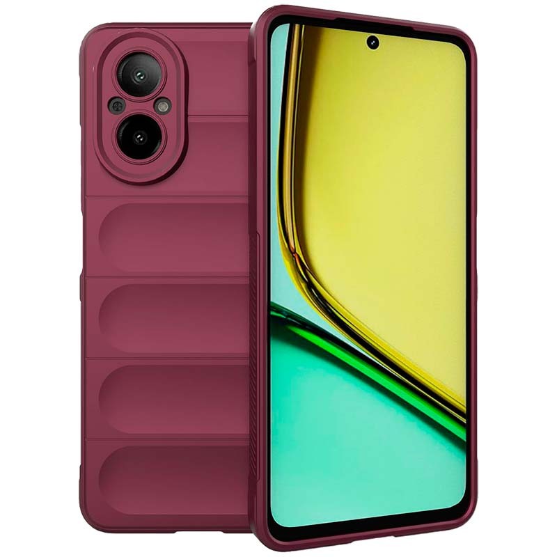 Capa de silicone borgonha Wave para Realme C67 4G - Item