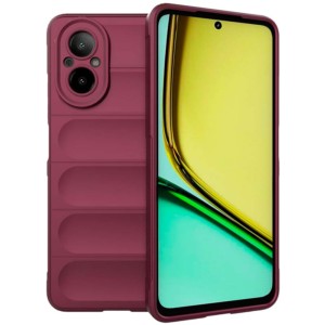 Capa de silicone borgonha Wave para Realme C67 4G