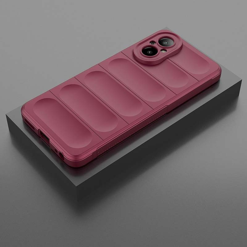 Capa de silicone borgonha Wave para Realme C67 4G - Item8