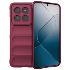 Funda de silicona borgoña Wave para Xiaomi 14