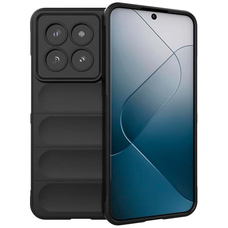 Coque en silicone noire Wave pour Xiaomi 14 - Ítem