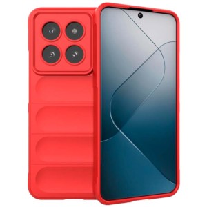 Capa de silicone vermelha Wave para Xiaomi 14