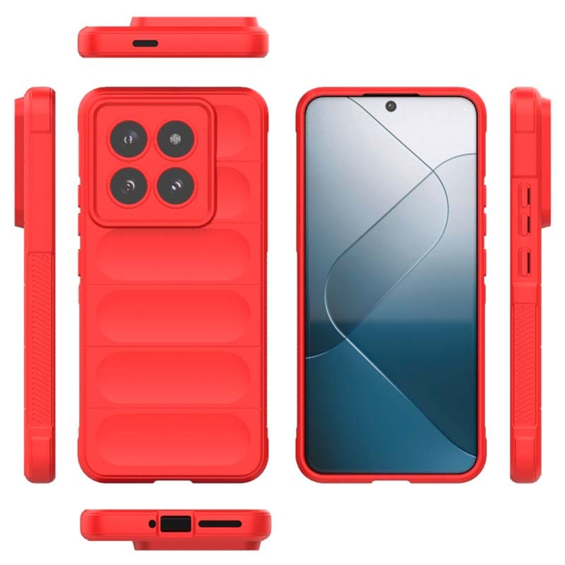 Funda de silicona roja Wave para Xiaomi 14 - Ítem5