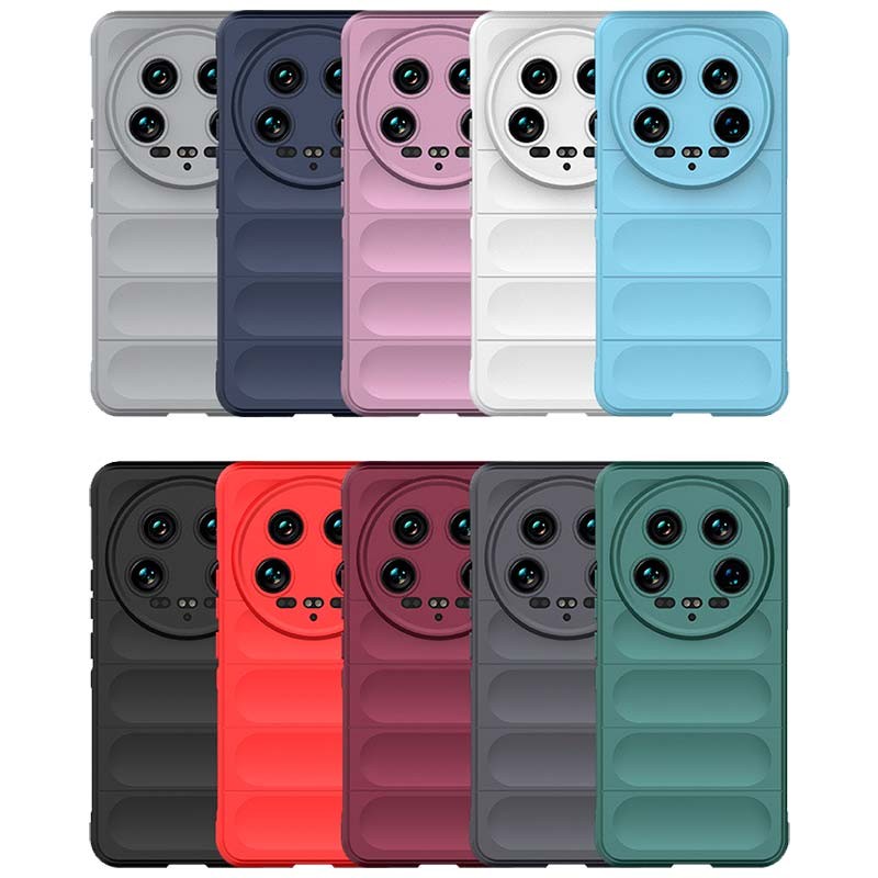 Coque en silicone bourgogne Wave pour Xiaomi 14 Ultra - Ítem4