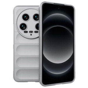 Coque en silicone gris clair Wave pour Xiaomi 14 Ultra