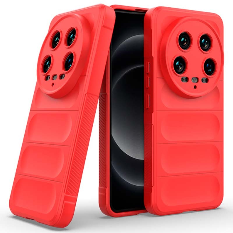Funda de silicona roja Wave para Xiaomi 14 Ultra - Ítem1
