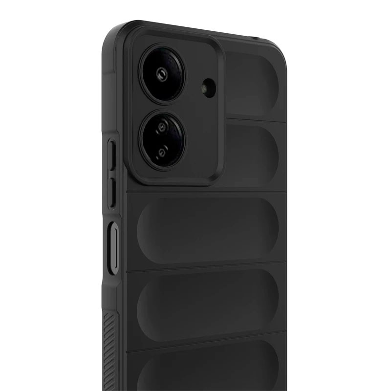 Coque en silicone noire Wave pour Xiaomi Redmi 13C - Ítem1