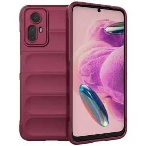 Coque en silicone bourgogne Wave pour Xiaomi Redmi Note 12S