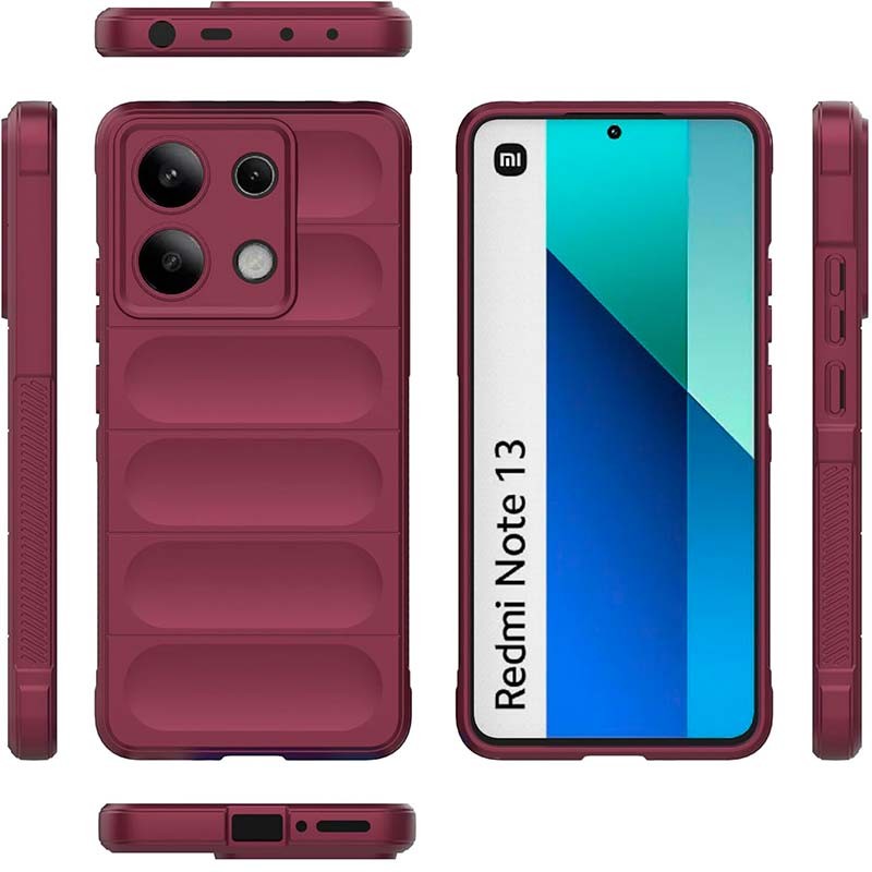 Coque en silicone bourgogne Wave pour Xiaomi Redmi Note 13 4G - Ítem1
