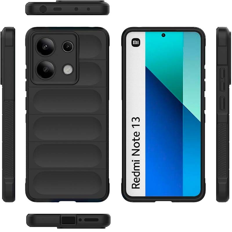 Funda de silicona Xiaomi Redmi Note 13 4G - Wave - Negro