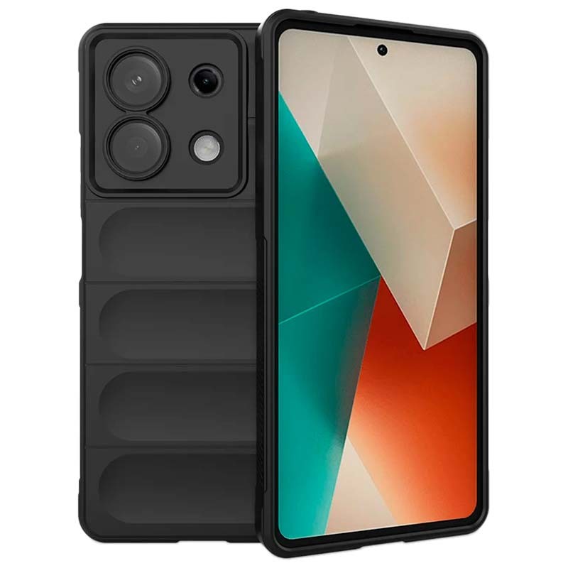 Funda de silicona Xiaomi Redmi Note 13 5G - Wave - Negro