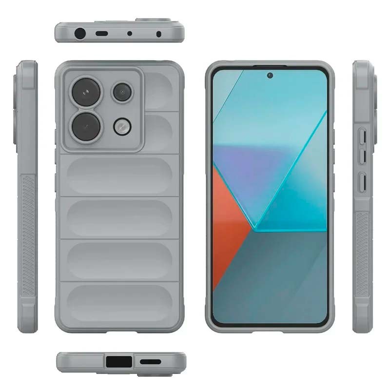 Funda de silicona Xiaomi Poco X6 Pro 5G - Wave - Borgoña