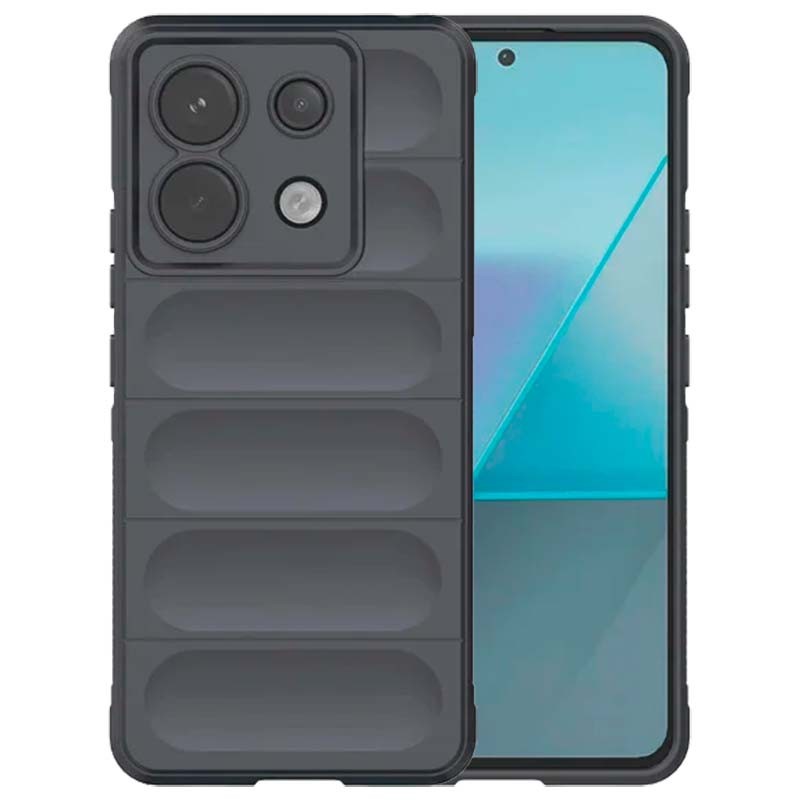 Funda de silicona Xiaomi Poco X6 Pro 5G - Wave - Gris