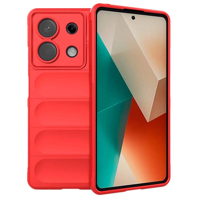 Capa de silicone vermelha Wave para Xiaomi Redmi Note 13 5G - Item