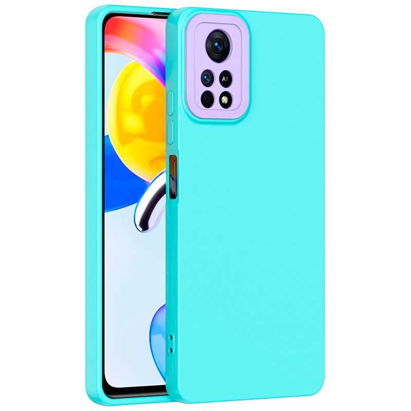 Coque Xiaomi Poco X4 Pro 5G avec Protection de Caméra Bleu+Lilas - Ítem