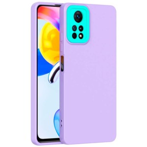 Coque Xiaomi Poco X4 Pro 5G avec Protection de Caméra Lilas+Bleu