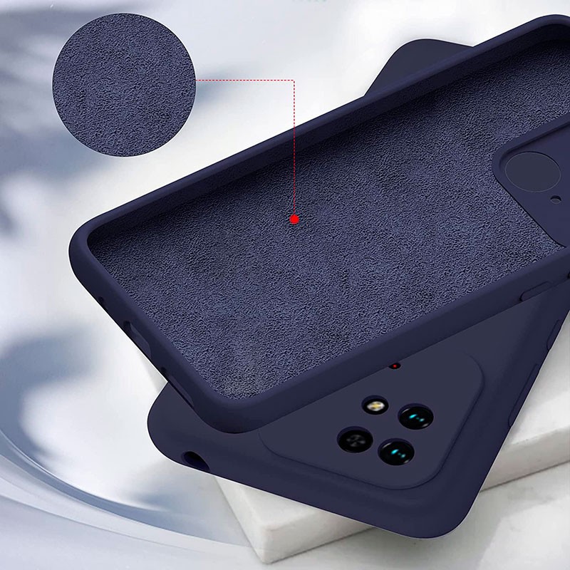 Capa Xiaomi Redmi 10A Square Liquid Premium Azul - Item1
