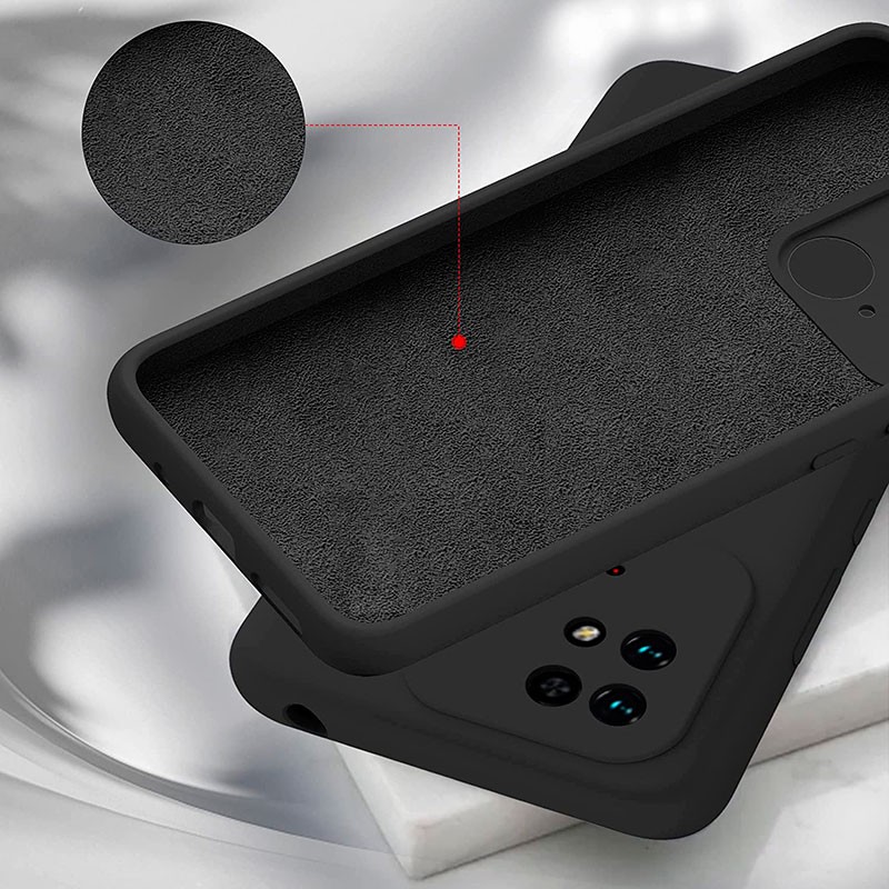 Capa Xiaomi Redmi 10A Square Liquid Premium Preto - Item1