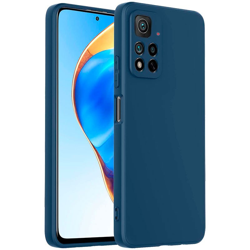 Cool Funda Flip Cover Liso Azul para Xiaomi Redmi Note 11 Pro/Note