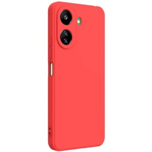 Capa Square Liquid Premium vermelha para Xiaomi Redmi 13C
