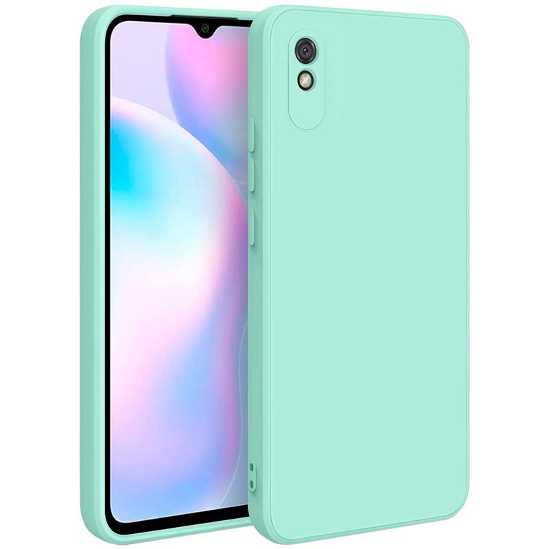 Capa Square Liquid Premium verde claro para Xiaomi Redmi 9A - Item