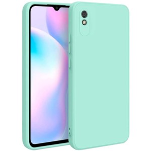 Coque Square Liquid Premium vert clair pour Xiaomi Redmi 9A