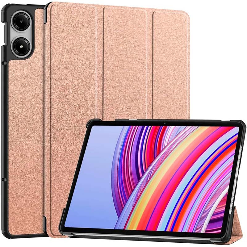 Funda Inteligente Xiaomi Redmi Pad Pro / Poco Pad 12.1 con Soporte Dorado Rosa - Ítem