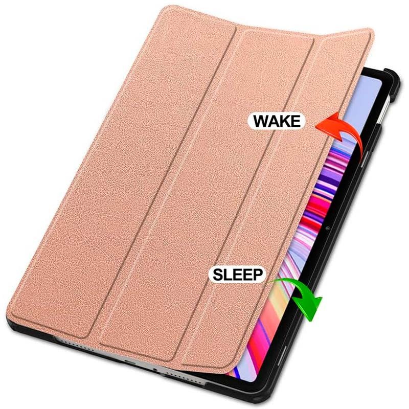Funda Inteligente Xiaomi Redmi Pad Pro / Poco Pad 12.1 con Soporte Dorado Rosa - Ítem1